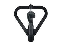 A black triangular frame butterfly sprinkler