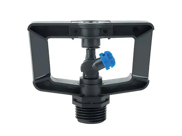 A black damping rotary sprinkler