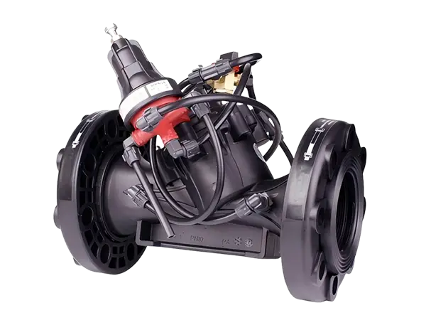 A manual pressure reducing valve