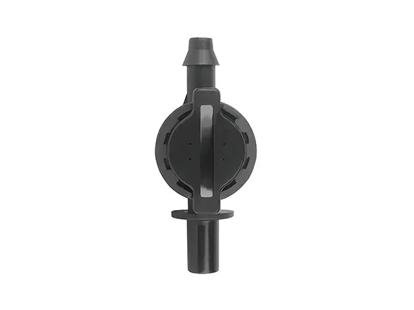 A black anti-drip device