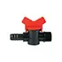 A PE pipe threaded valve