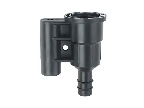 A ground plug-in connector for Φ8 mm ground rods and Φ12 mm pipes