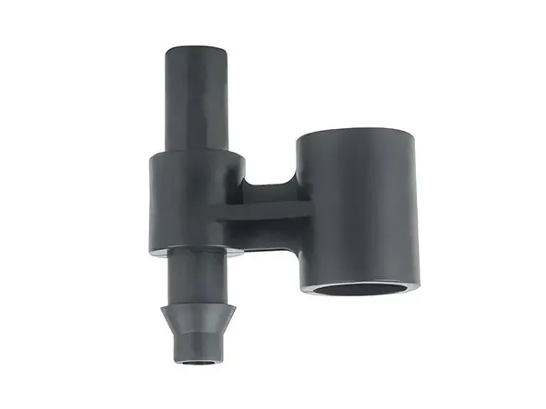 A black ground plug-in connector
