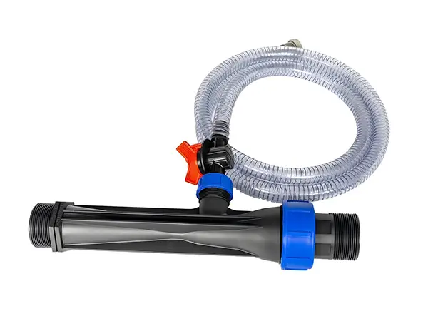 A venturi fertilizer injector
