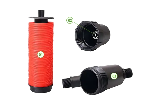 A disassembled Y-type disc filter